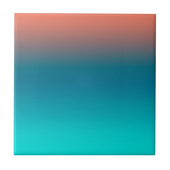 Positive Vibes Happy Pastel Colours Abstract Art Tile (Front)