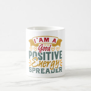 Positive Vibes   Motivational Quote Coffee Mug