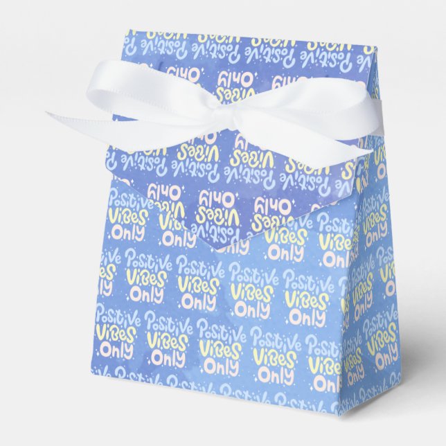 Positive Vibes Only Favor Box (Front Side)