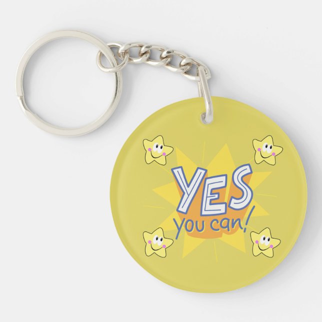 Positive Vibes Only Keychain (Front)