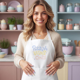 Positive Vibes Only Long Apron