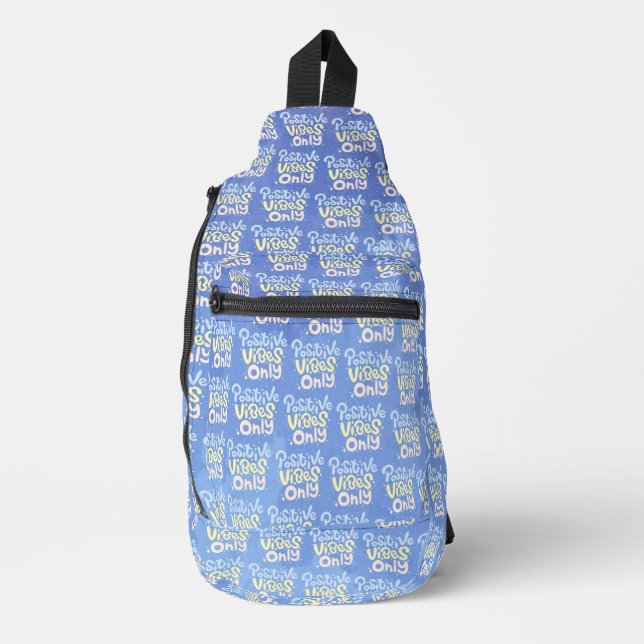 Positive Vibes Only Sling Bag (Front)
