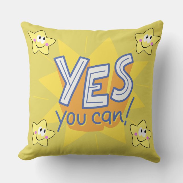 Positive Vibes Only Throw Pillow (Front)
