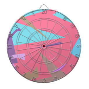 Positive Vibes Pastel Colours Abstract Dartboard