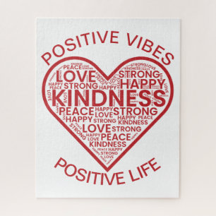 Positive Vibes Positive Life Jigsaw Puzzle