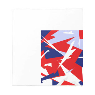 Positive Vibes Red Blue White Notepad
