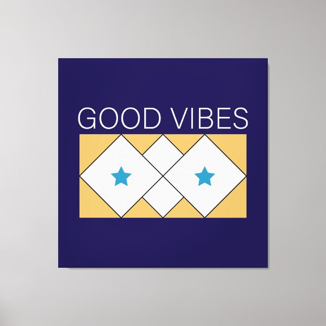 Positive Vibes refreshing design Canvas Print (Front)