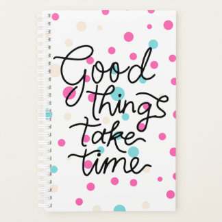 positive vibes spiral planner