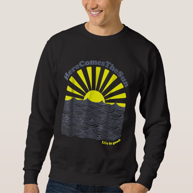 Positive Vibes Surf and Waves Summer Sweatshirt (Front)