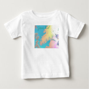 Positive Vibes Tropical Palm Trees Baby T-Shirt