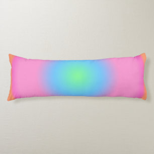 Positive Vibrations - Colourful Radial Gradient   Body Pillow