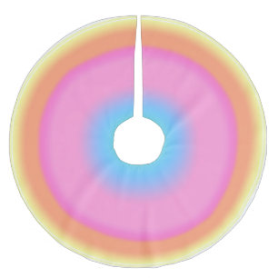 Positive Vibrations - Colourful Radial Gradient  Brushed Polyester Tree Skirt
