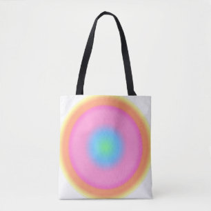 Positive Vibrations - Colourful Radial Gradient  Tote Bag
