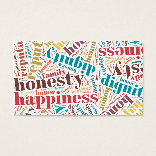 Positive words cloud (Front)