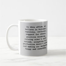 Positive Words Office Mug