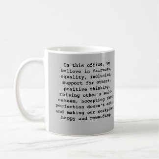 Positive Words Office Mug