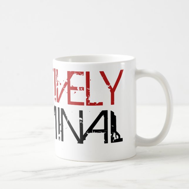 Positively Criminal Coffee Mug (Right)