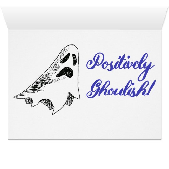 "Positively Ghoulish" Halloween Greeting Card
