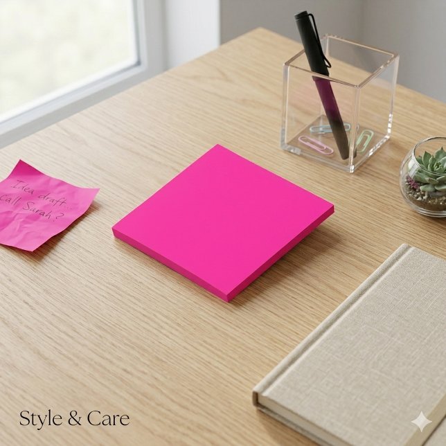 Positively Pink Simple 3" Square Post-it Notes (Positively Pink Simple 3 Square Post-it Notes)
