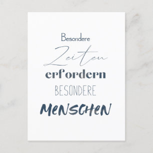 Positiver Spruch Zitat auf einer Postkarte Postcard