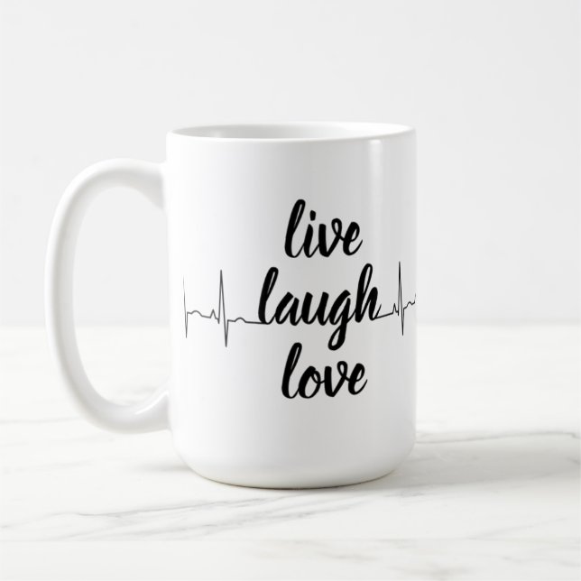 positivité en utilisant cette élégante tasse blanc (Gauche)