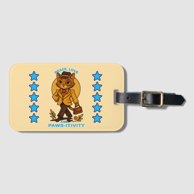 positivity luggage tag (Front Horizontal)