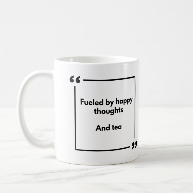 Positivity mug - feld by happy thoughts, and tea (Gauche)