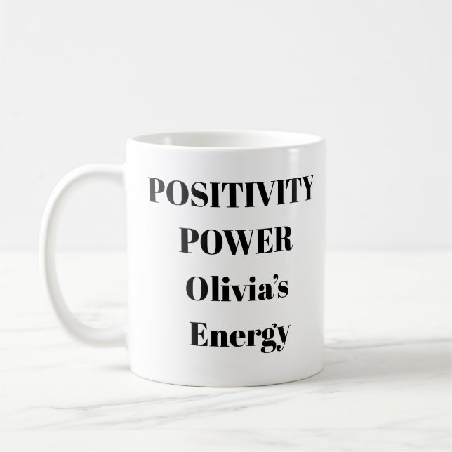 Positivity Power Motivational Mug (Left)