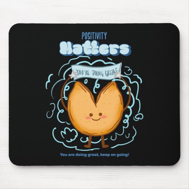 Positivity S Sticker  Mouse Pad (Front)