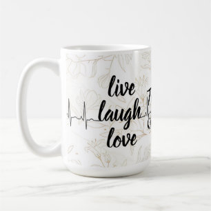 positivity using this elegant white mug featuring