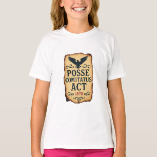 Posse Comitatus Act 1878 Vintage Poster T-Shirt