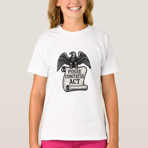 Posse Comitatus Act Eagle Scroll T-Shirt