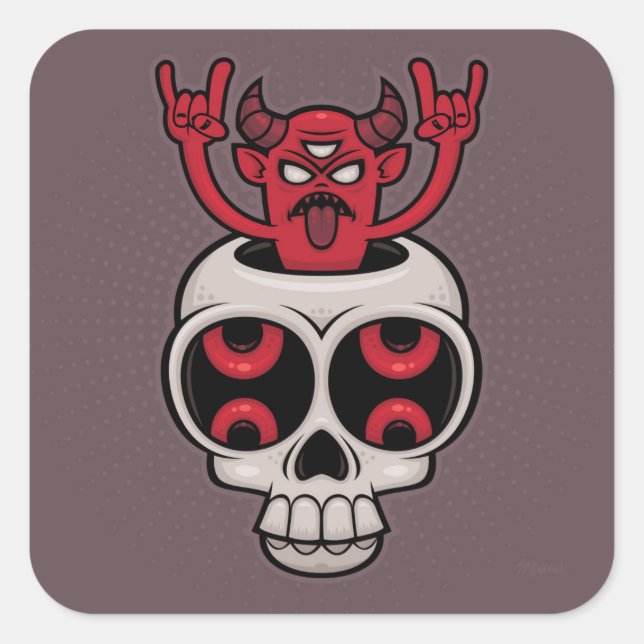 Possessed Square Sticker (Front)