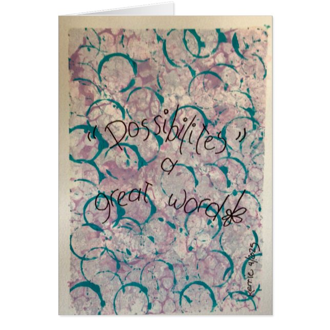 "Possibilities" (Front)