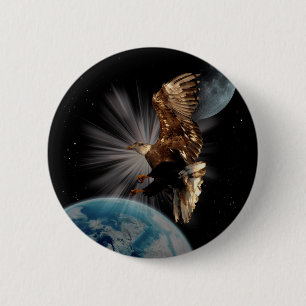 "POSSIBILITIES" Bald Eagle Motivational Gifts 2 Inch Round Button