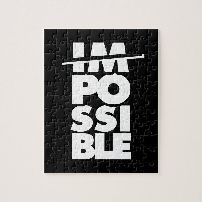 Possible Impossible, motivational words Jigsaw Puzzle (Vertical)