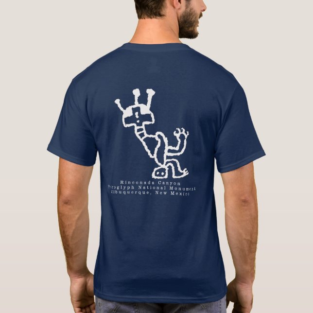 Possible Kachina Petroglyph T-Shirt (Back)