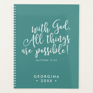 Possible with God Script Bible Verse Planner