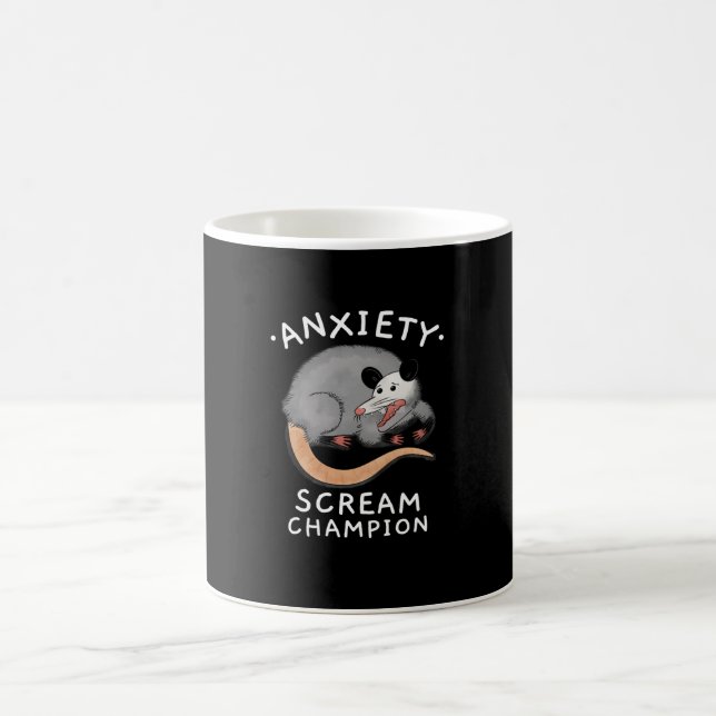 POSSUM ANXIETY SCREAM CHAMPION COFFEE MUG (Center)