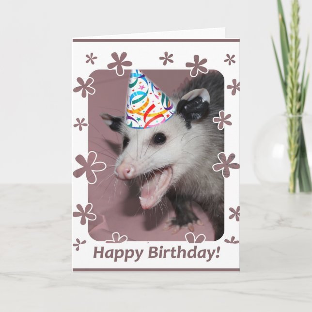 Possum birthday card (Front)