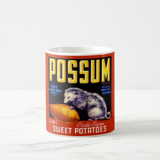 Possum Étiquette café Mug (Centre)