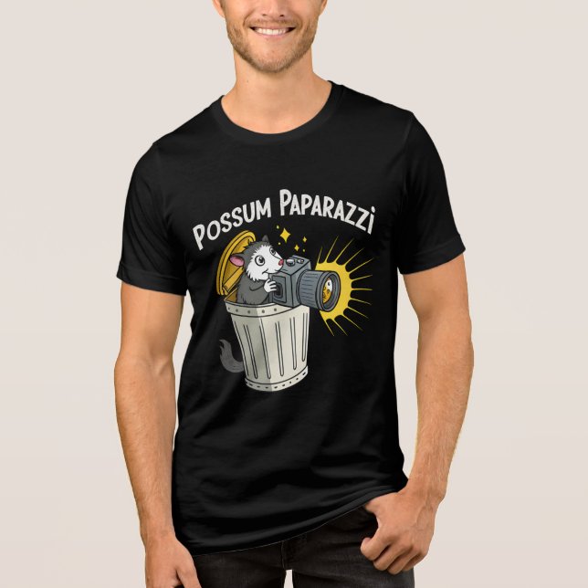 Possum Paparazzi T-Shirt: Funny Night Crawler Tee (Front)
