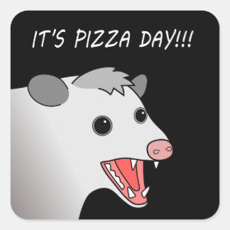 Possum Pizza Day Stickers