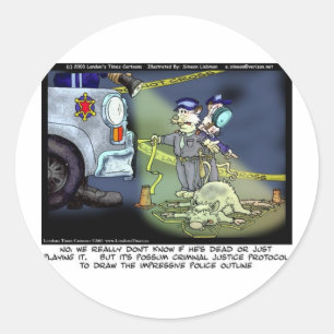 Possum Protocol Funny Gifts Tees & Collectibles Classic Round Sticker