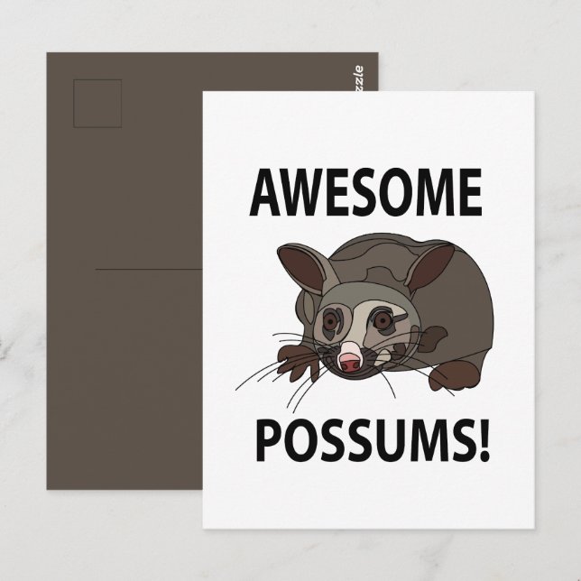 Possums Awesome Funny Possums Postcard (Front/Back)