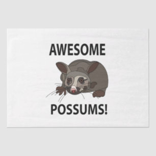 Possums Awesome Funny Possums Tissue Paper
