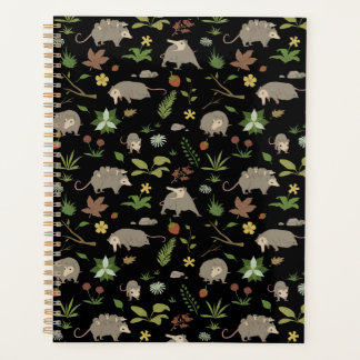 Possums in a Berry Field in Black Planner