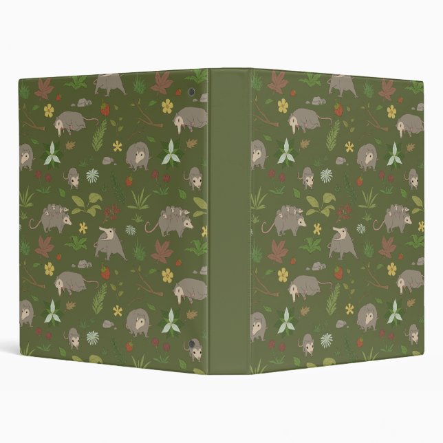 Possums in a Berry Field in Green Binder (Background)