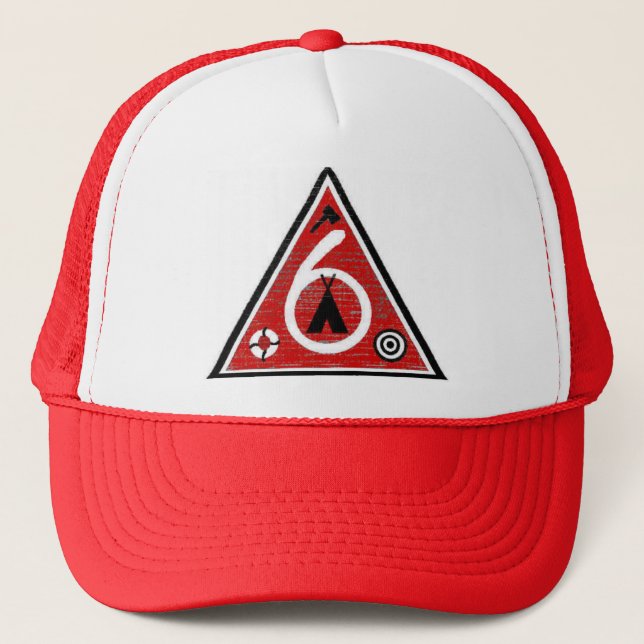 Post 6 Triangle Trucker Hat (Front)