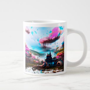 Post Apocalyptic Fairy Tale Land Large Coffee Mug
